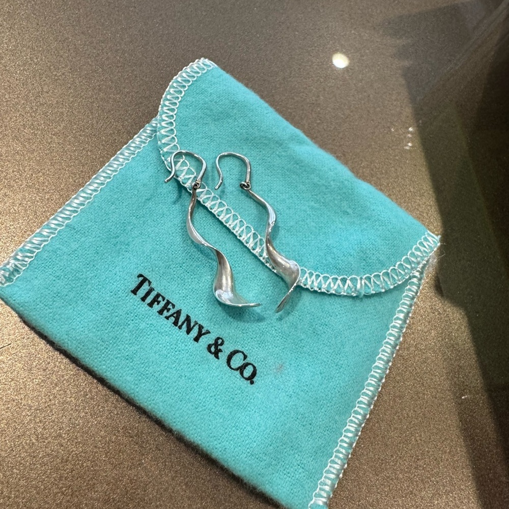 Tiffany & Co. Sterling Silver Earrings by Frank Gehry